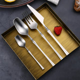 Conjunto de Talheres de Aço Inoxidável Fosco Kazaen