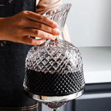 Decantador Giratório em Cristal de Luxo para Vinho Tinto