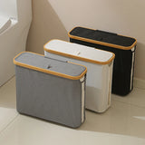 Cesta de Armazenamento em Rattan com Tampa Transparente Kazaen