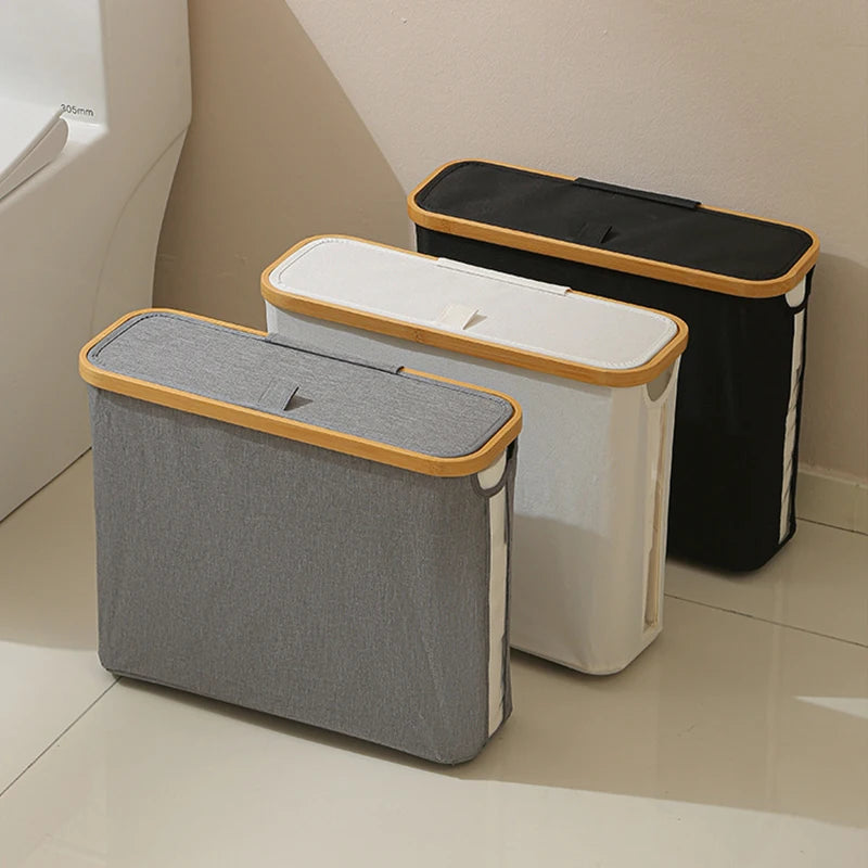 Cesta de Armazenamento em Rattan com Tampa Transparente Kazaen