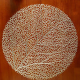 Conjunto de 4 Tapetes de Mesa em PVC Dourado Kazaen