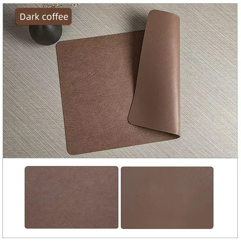 Sousplat de Couro Sintético Luxuoso para Mesa Kazaen