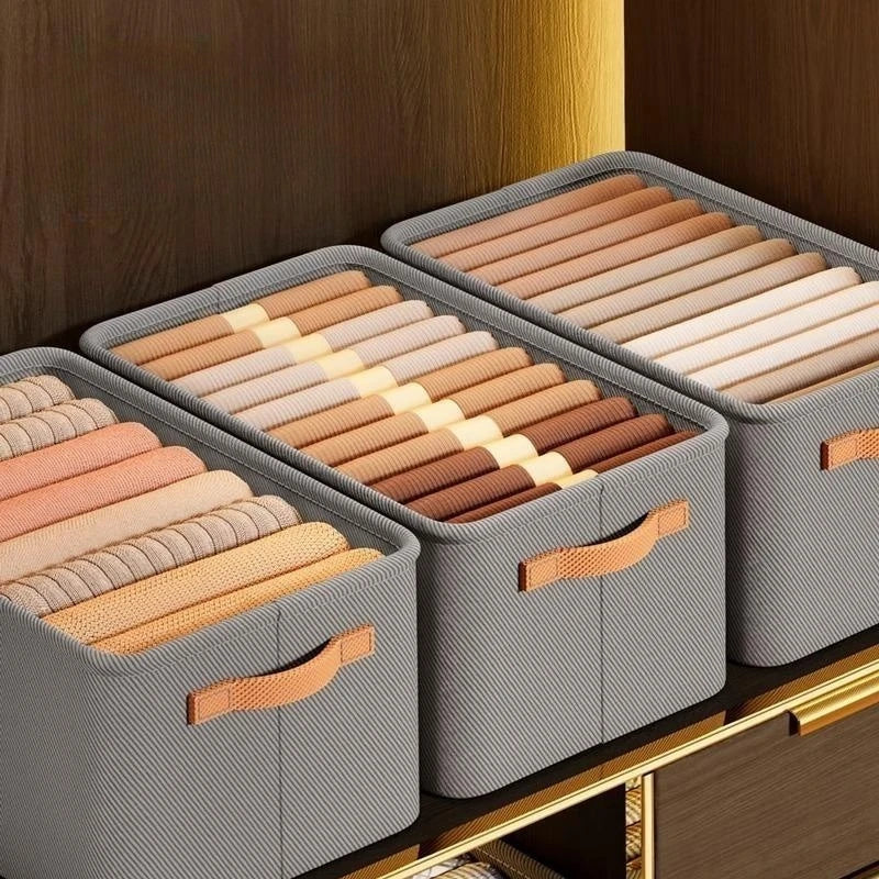 Organizador de Roupas em Tecido Premium para Armário Kazaen
