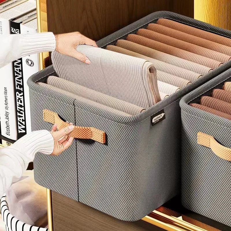 Organizador de Roupas em Tecido Premium para Armário Kazaen