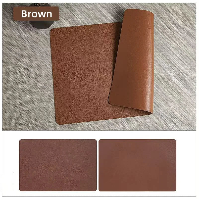 Sousplat de Couro Sintético Luxuoso para Mesa Kazaen