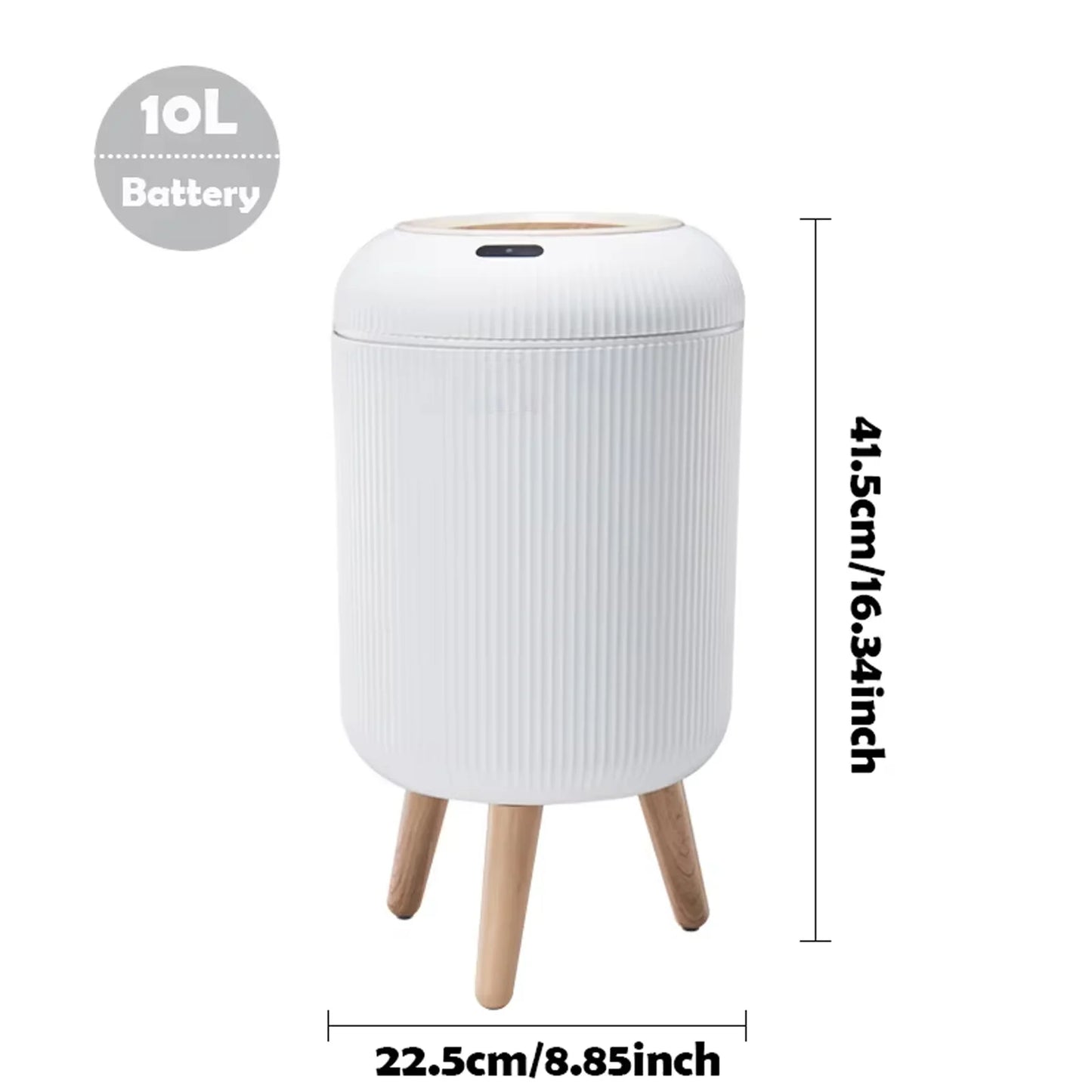 Lixeira Inteligente com Sensor de Movimento em Plástico Kazaen