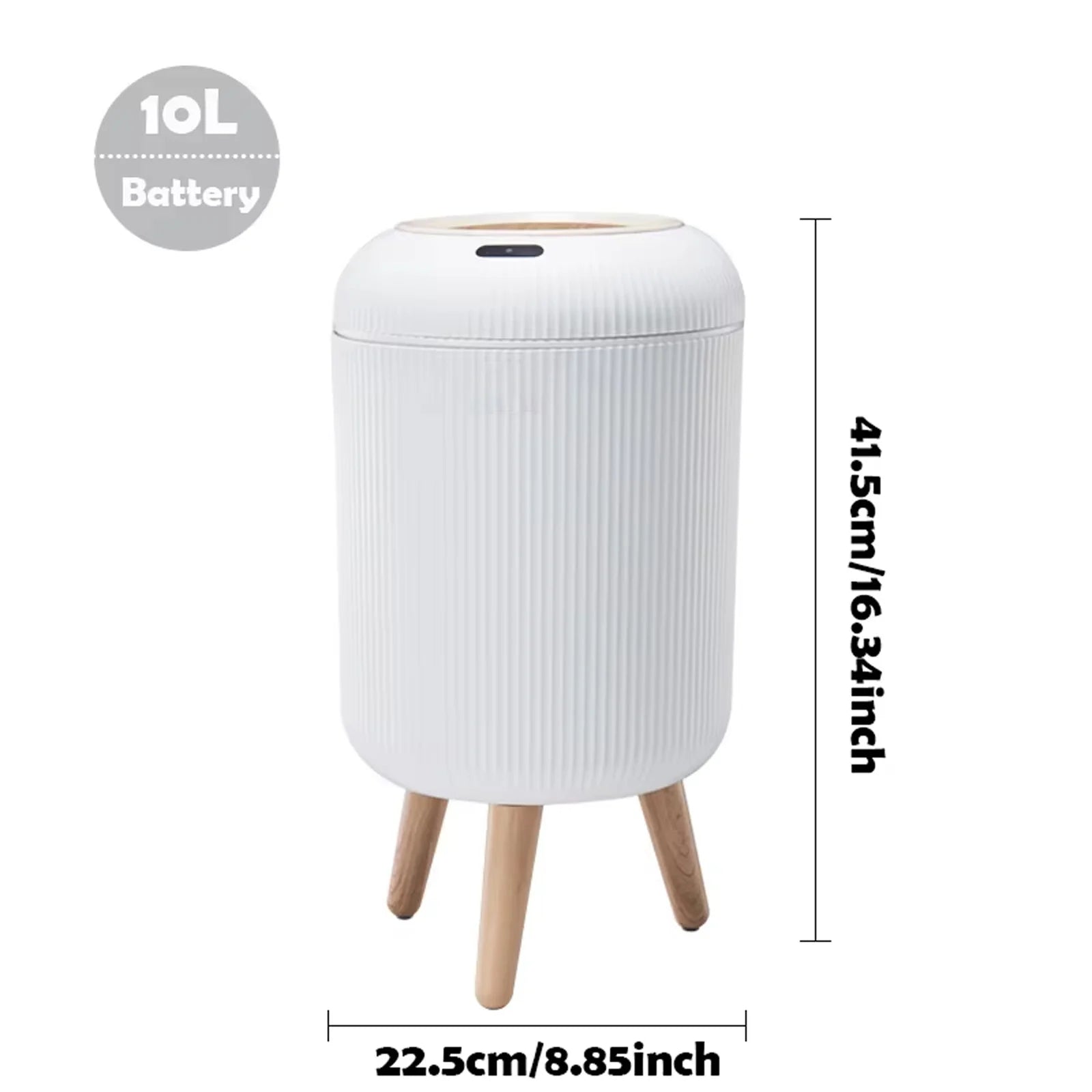 Lixeira Inteligente com Sensor de Movimento em Plástico Kazaen