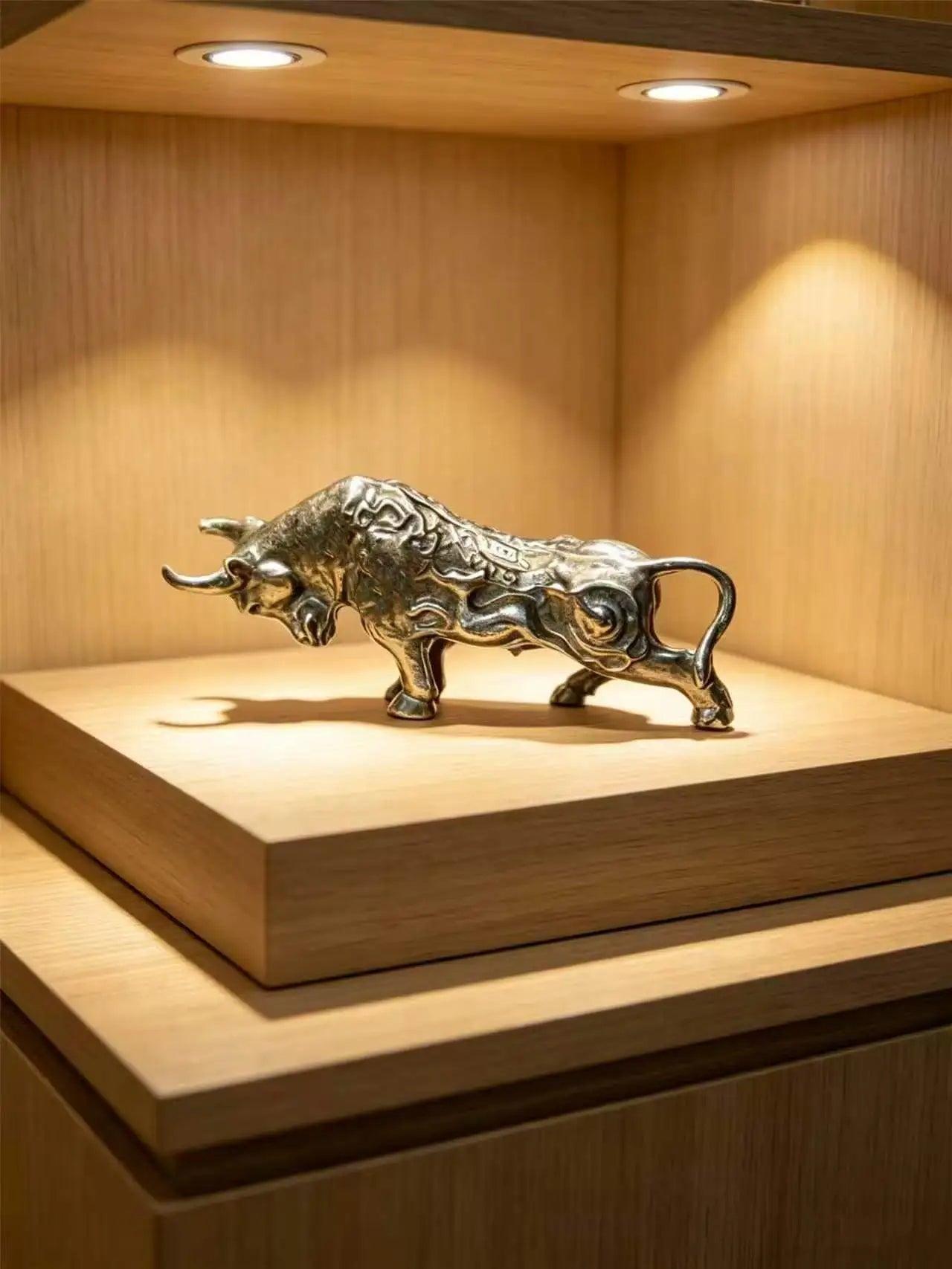 Estatua de Touro de Latao Premium em Miniatura Kazaen