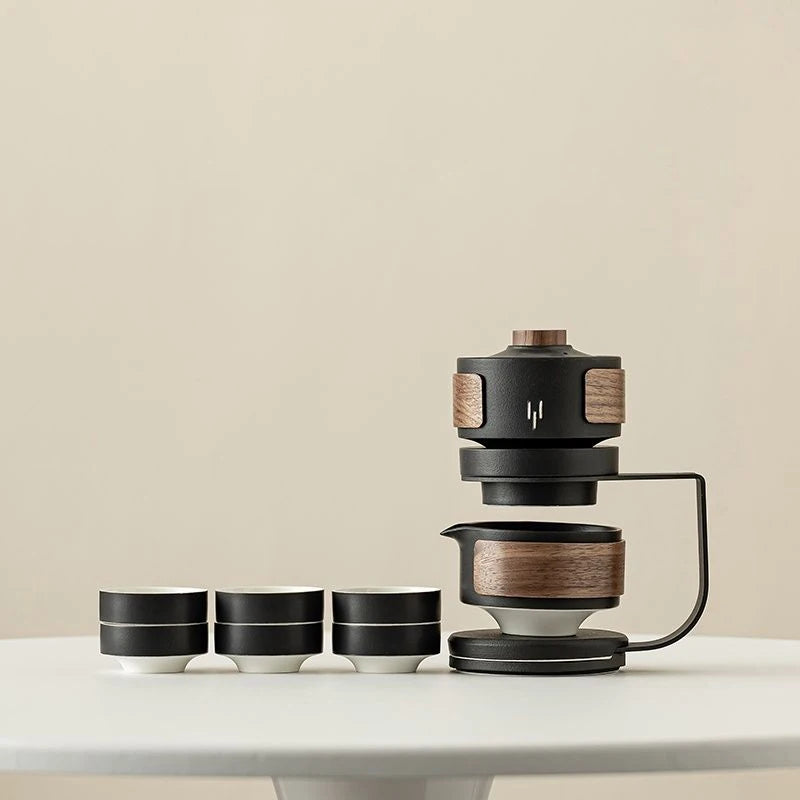 Conjunto de Cha em Ceramica Rotativa Kazaen
