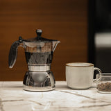Moka Transparente em Aco Inoxidavel Kazaen