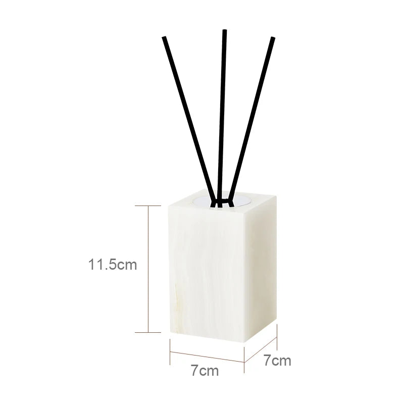 Conjunto de Acessórios para Banheiro em Mármore Ônix Branco Kazaen