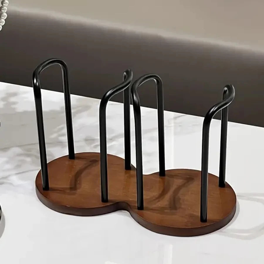 Suporte para Copos em Madeira Premium Kazaen
