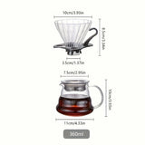 Jarra de Cafe de Vidro Artesanal com Filtro Elegante Kazaen