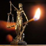 Estátua de Justiça em Cobre Antigo 1 Peça Kazaen