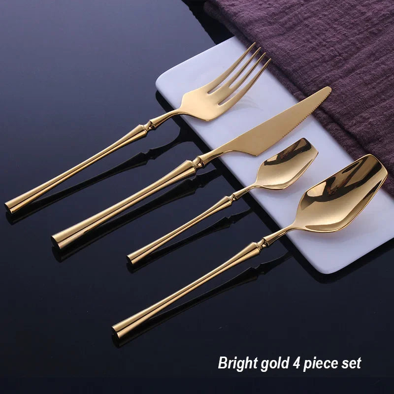 Conjunto de Talheres de Aço Inoxidável Fosco Kazaen