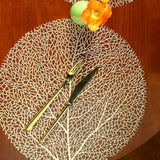 Conjunto de 4 Tapetes de Mesa em PVC Dourado Kazaen
