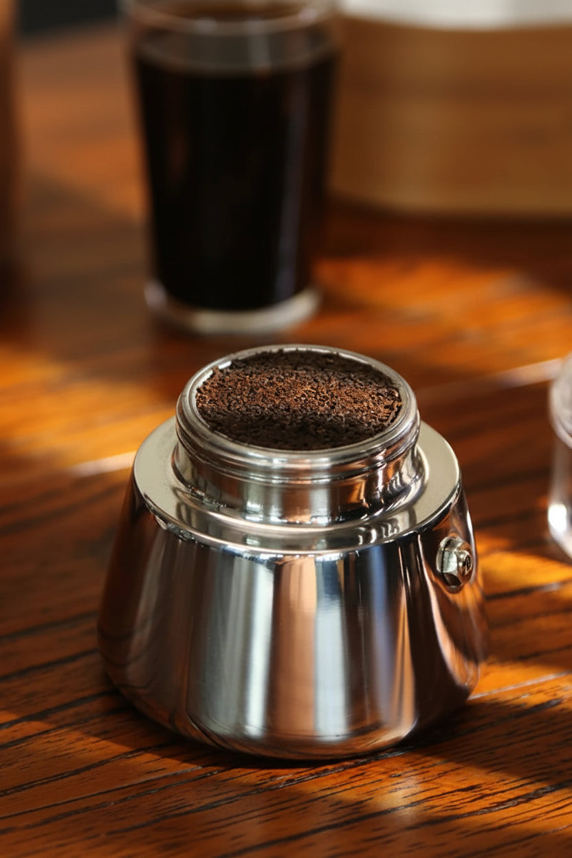 Cafeteira Expresso Moka em Aco Inoxidavel com Design Exclusivo Kazaen
