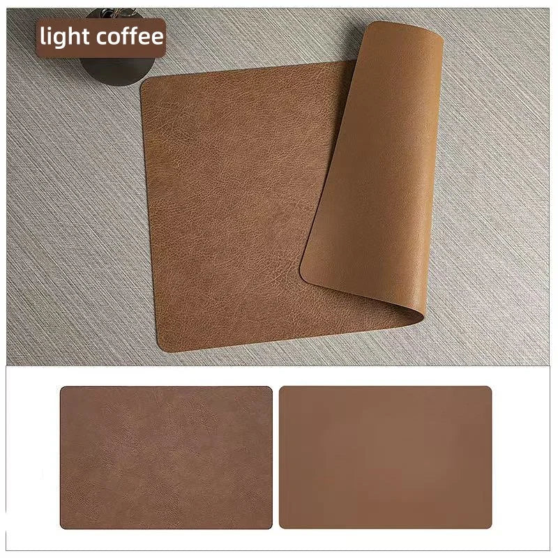 Sousplat de Couro Sintético Luxuoso para Mesa Kazaen