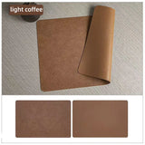 Sousplat de Couro Sintético Luxuoso para Mesa Kazaen