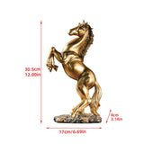 Estátua de Cavalo Vitória em Resina Elegante Kazaen