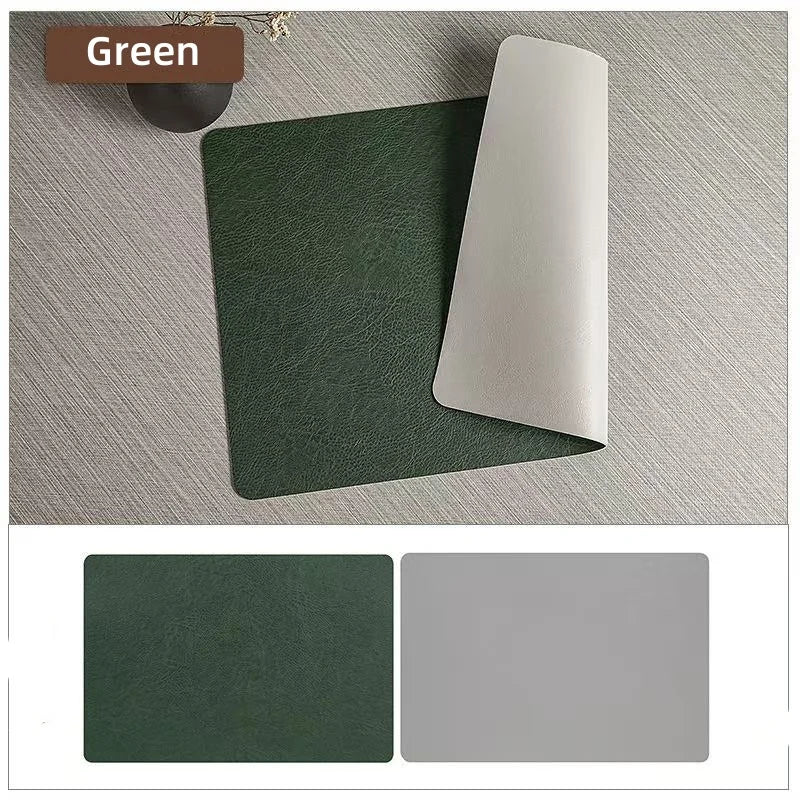 Sousplat de Couro Sintético Luxuoso para Mesa Kazaen