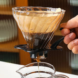 Jarra de Cafe de Vidro Artesanal com Filtro Elegante Kazaen
