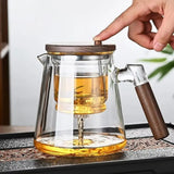Chaleira de Cha Kung Fu em Vidro Temperado 750ml Kazaen