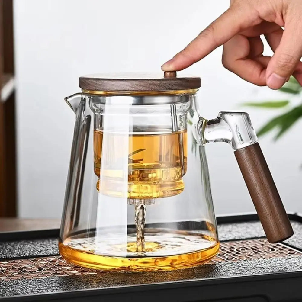 Chaleira de Cha Kung Fu em Vidro Temperado 750ml Kazaen