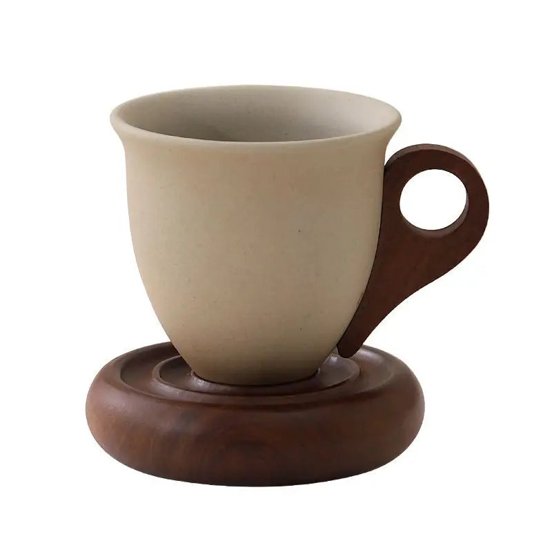 Caneca de Cafe Ceramica Rustica Estilo Antigo Kazaen