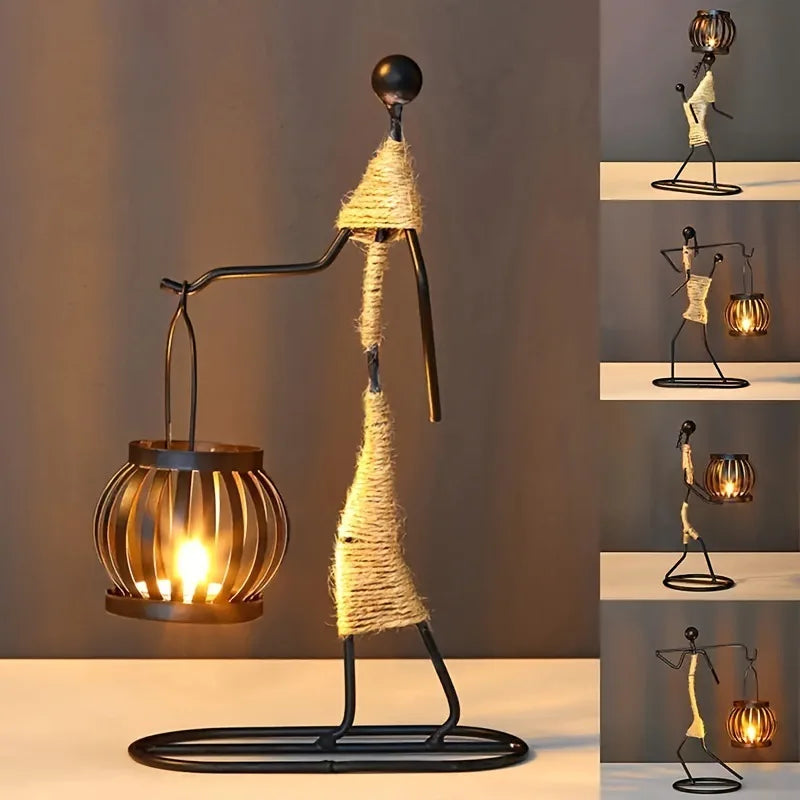 Casticai Escultural em Metal Nordico Kazaen