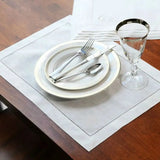 Conjunto de Guardanapos de Linho Bordados 4 Peças Kazaen