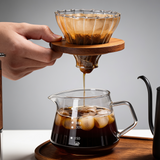 Conjunto de Cafeteira Pour Over em Vidro e Aco Inoxidavel Kazaen
