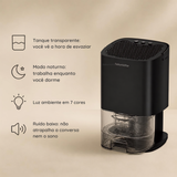 Desumidificador portátil 1000ml com tanque removível Kazaen