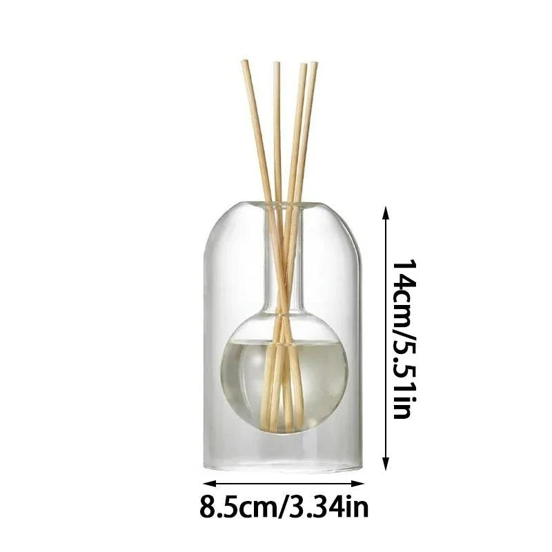 Difusor de Aromaterapia em Vidro Transparente Minimalista Kazaen