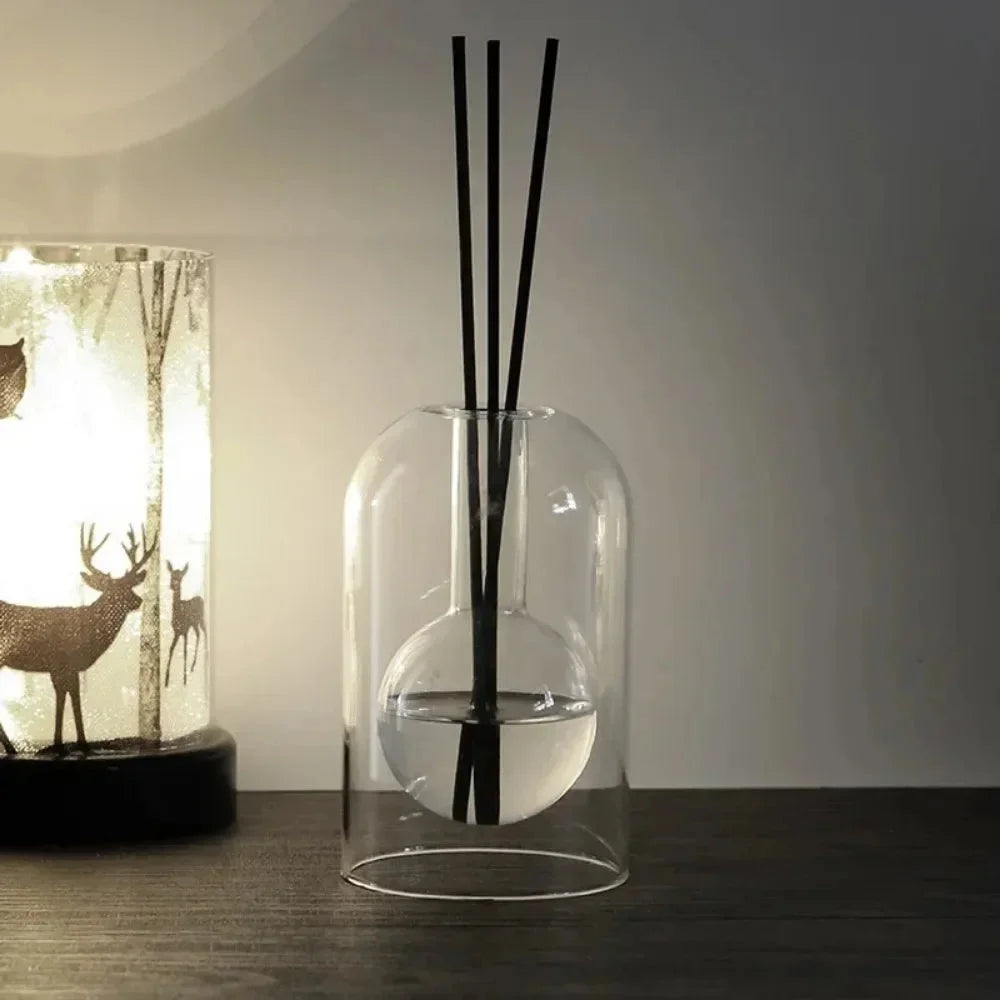 Difusor de Aromaterapia em Vidro Transparente Minimalista Kazaen