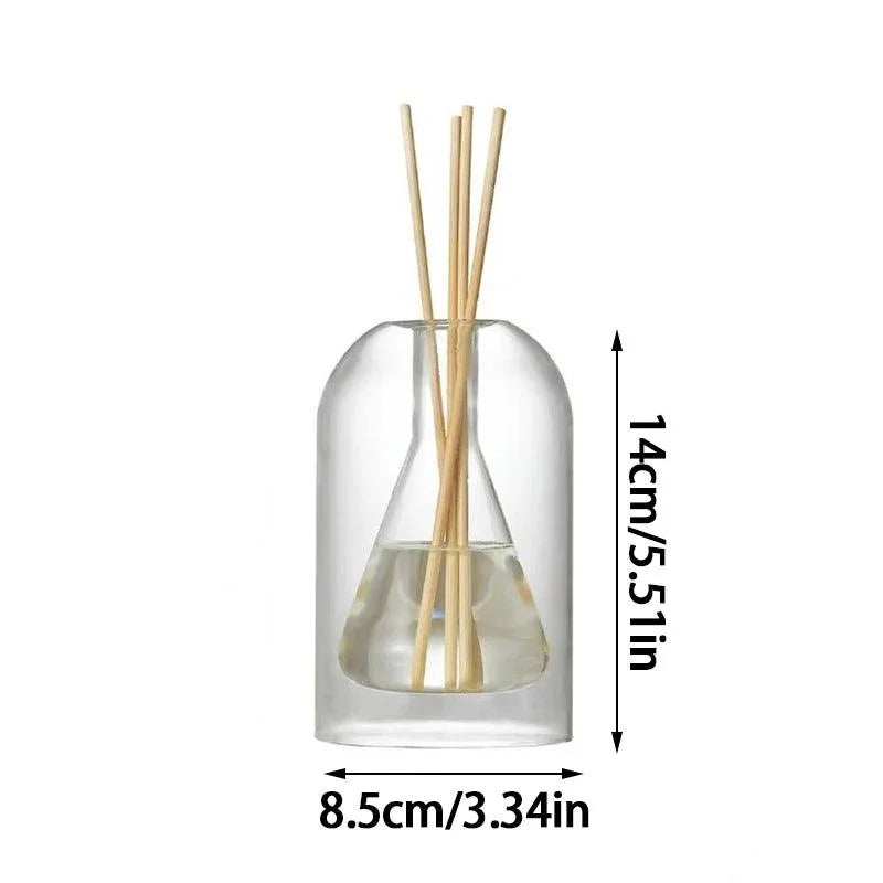 Difusor de Aromaterapia em Vidro Transparente Minimalista Kazaen