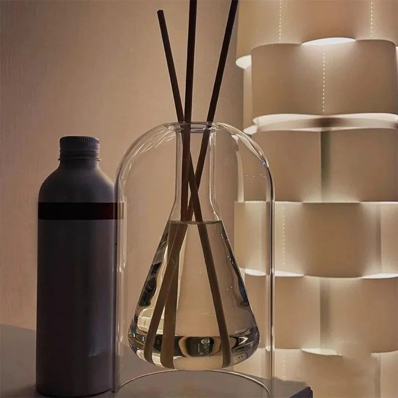 Difusor de Aromaterapia em Vidro Transparente Minimalista Kazaen