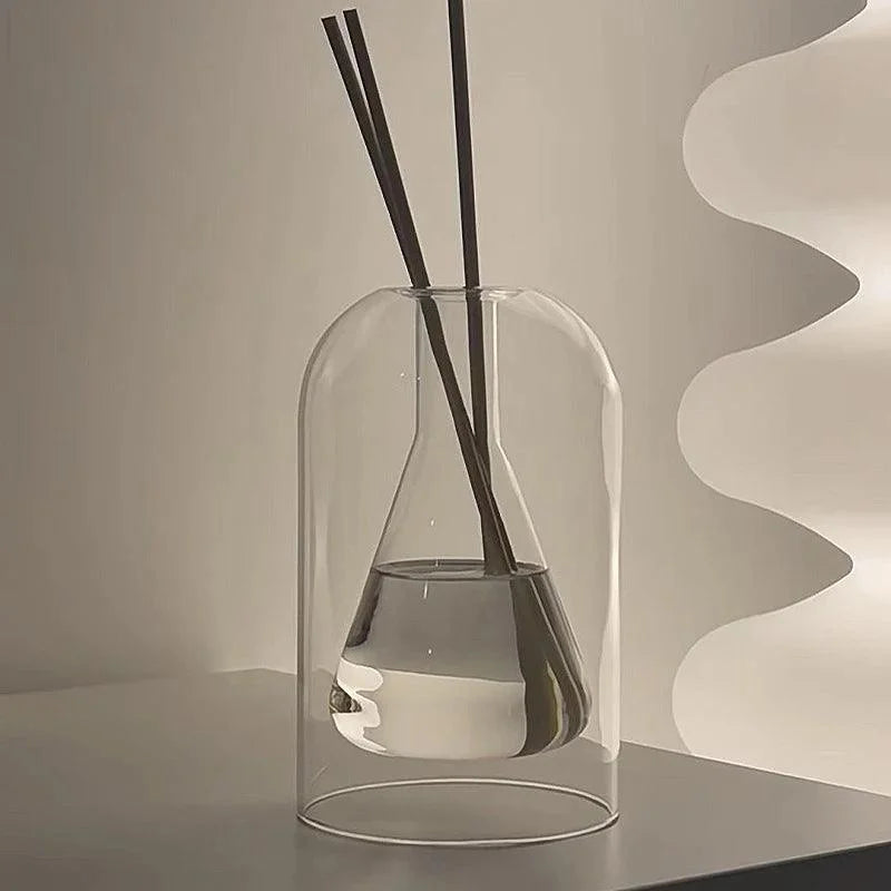 Difusor de Aromaterapia em Vidro Transparente Minimalista Kazaen