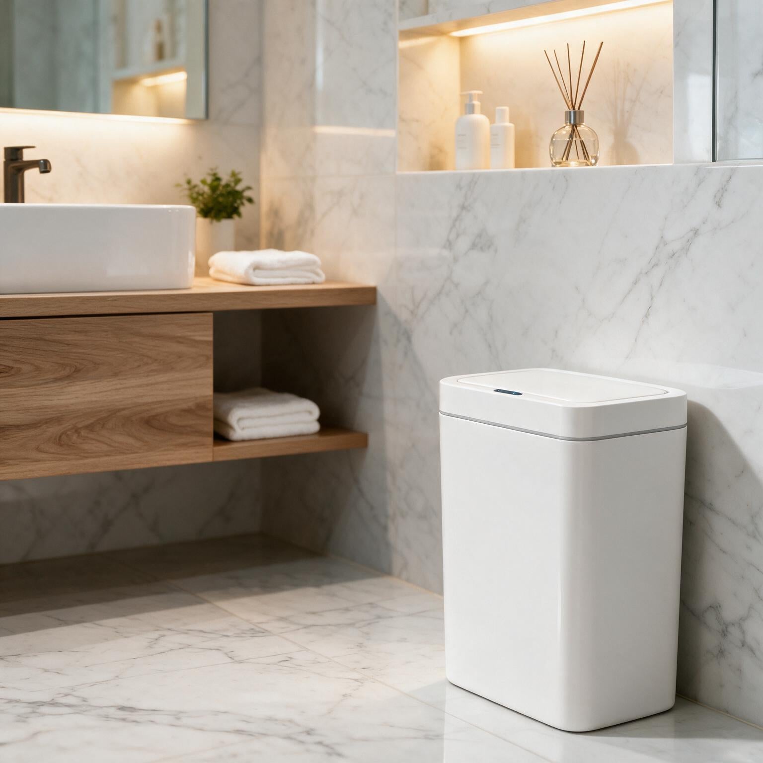 Lixeira automática sem toque com ensacamento automático Kazaen