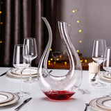 Decanter de Vinho em Cristal Premium | Formato Cisne para Aeragem e Decantação