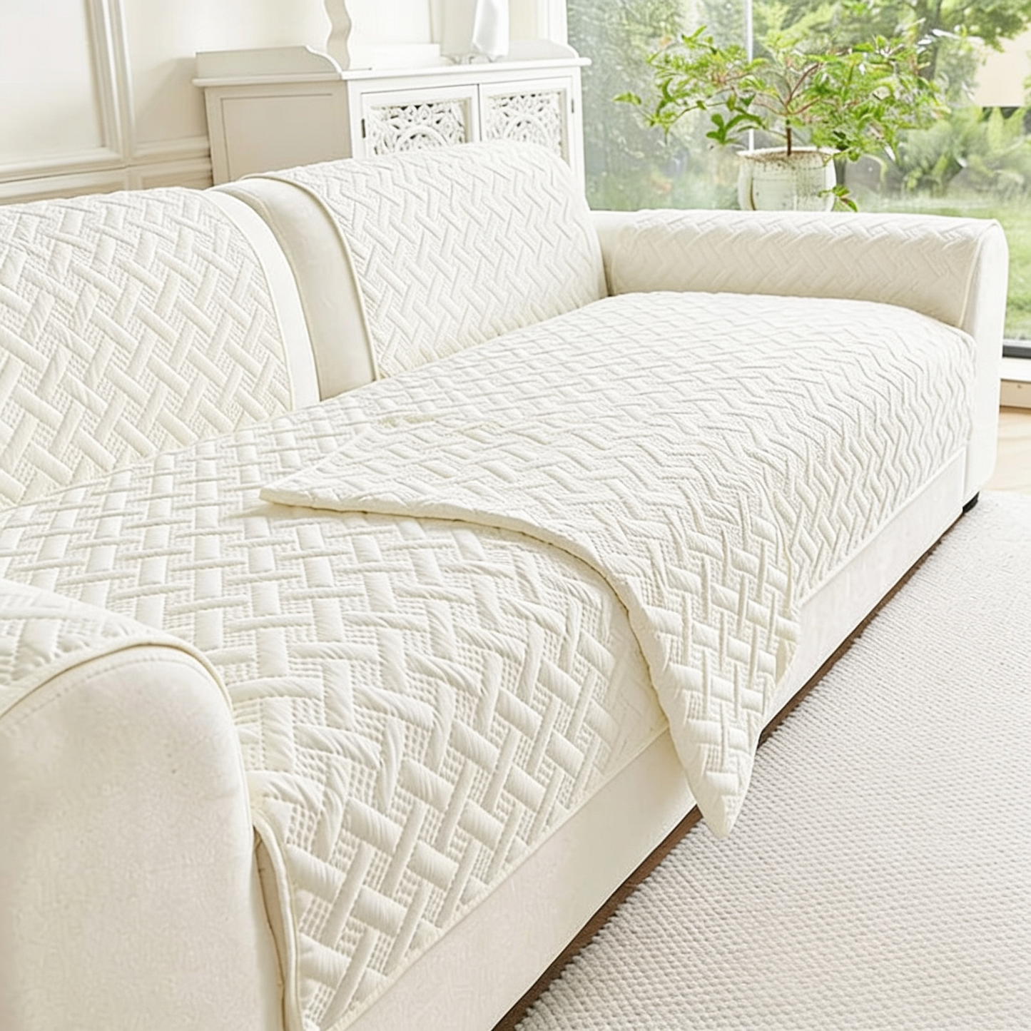 Capa de Sofa Antiderrapante em Tecido Premium Kazaen