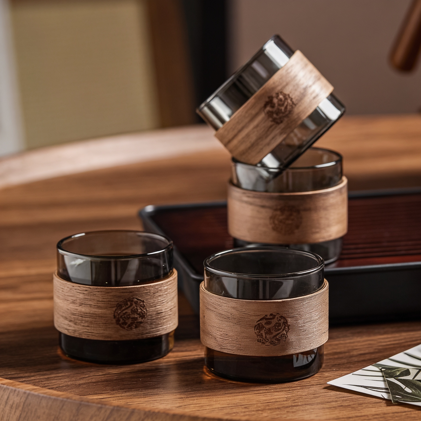 Conjunto de Xícaras de Chá em Vidro Térmico 150ml Kazaen