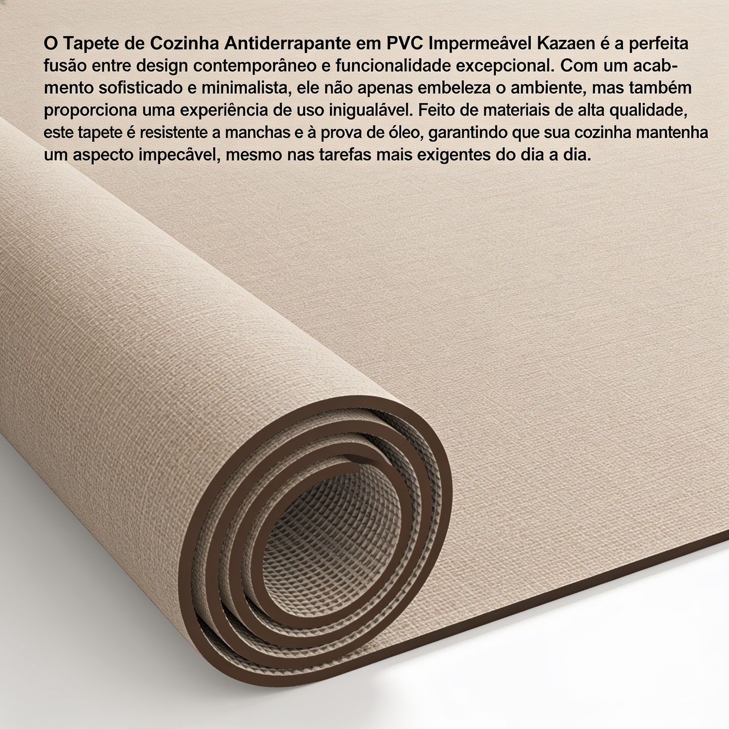 Tapete de Cozinha Antiderrapante em PVC Impermeavel Kazaen