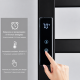 Toalheiro Eletrico Touchscreen em Preto com Economia de Energia Kazaen
